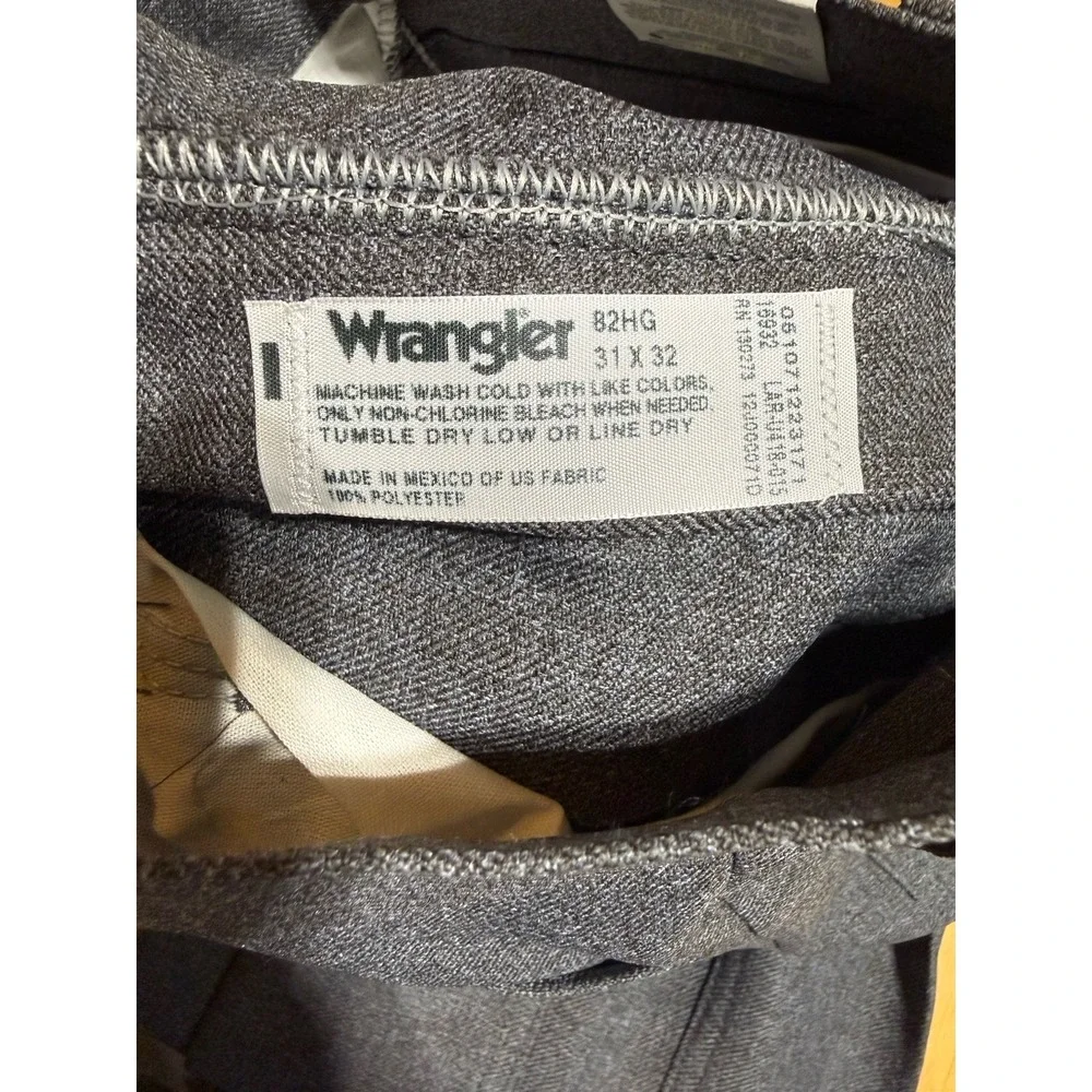 Wrangler Rancher Dress Boot Jeans 31x32 Charcoal Gray NWT Western Pants Men